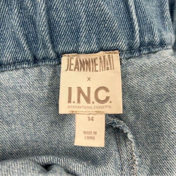 Jeannie Mai X INC Denim Belted Cargo Shorts NEW! - Picture 8 of 10